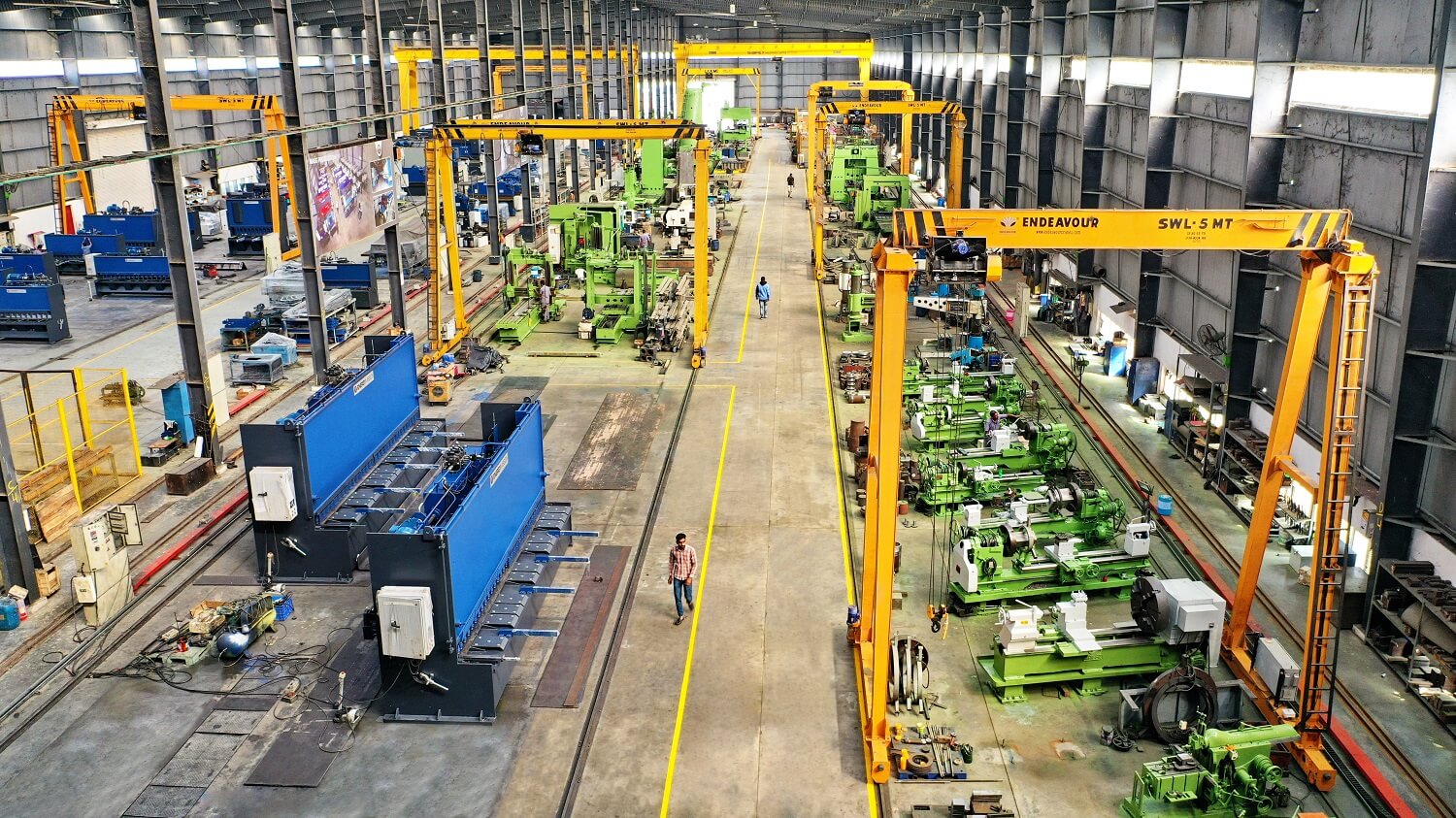 Machine Shop Bay Drone View - Energymission